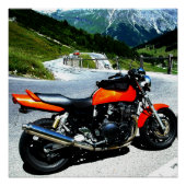 orange in the mountains perfect poster (Voorkant)