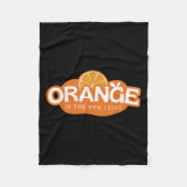 Orange Is The New Idiot Lemon Bleached Funny Sayin Fleece Deken (Voorkant)