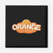Orange Is The New Idiot Lemon Bleached Funny Sayin Magneet (Voorkant)
