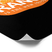 Orange Is The New Idiot Lemon Bleached Funny Sayin Poster (Hoek)