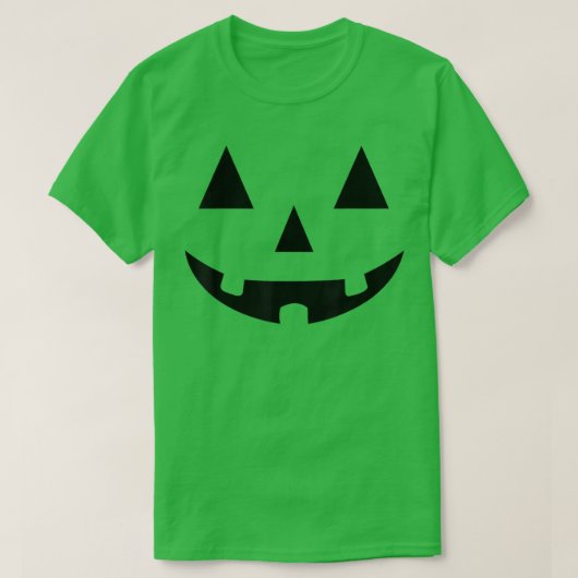 Orange Jack O Lantern Halloween Costume Tee Shirt (Design voorkant)