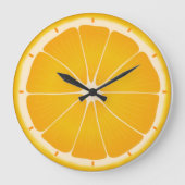 Orange Juice Clock Grote Klok (Voorkant)