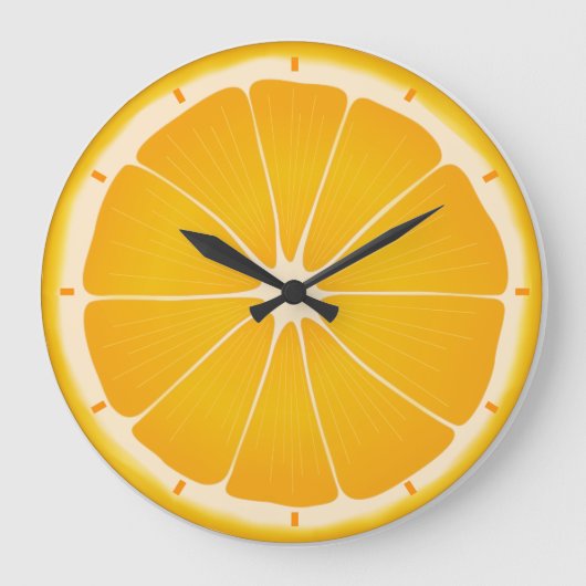 Orange Juice Clock Grote Klok (Voorkant)
