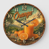 Orange Juice Kitchen Grote Klok (Voorkant)