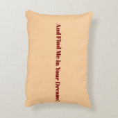 Orange Kitten , Funny Text ,  Photo Customisable   Accent Kussen (Achterkant (Verticaal))