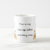 Orange Kitty My Cute Cat Videos Watching Koffiemok (Center)