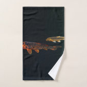 Orange Koi and Gold Koi Bad Handdoek (Handdoek)