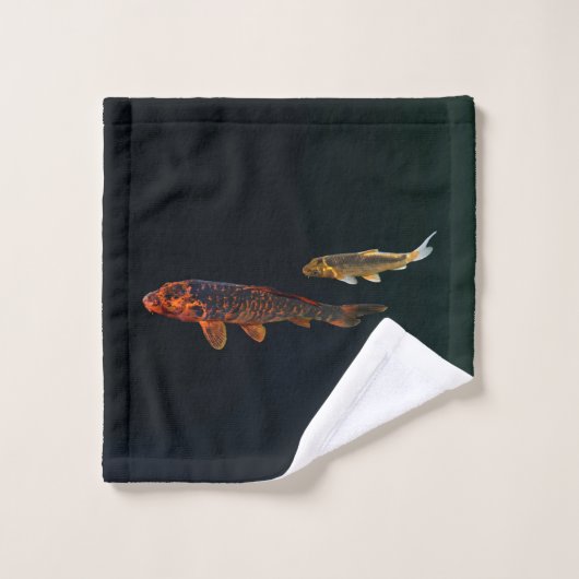 Orange Koi and Gold Koi Bad Handdoek (Wasdoekje)