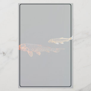 Orange Koi and Gold Koi Briefpapier