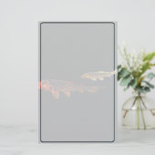 Orange Koi and Gold Koi Briefpapier (Staand voorkant)