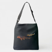 Orange Koi and Gold Koi Crossbody Tas (Achterkant)