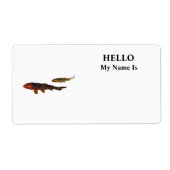 Orange Koi and Gold Koi Etiket (Voorkant)