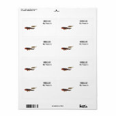 Orange Koi and Gold Koi Etiket (Full Sheet)