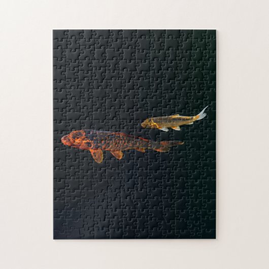 Orange Koi and Gold Koi Legpuzzel (Verticaal)