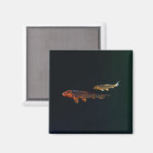 Orange Koi and Gold Koi Magneet (Voorkant / Achterkant)