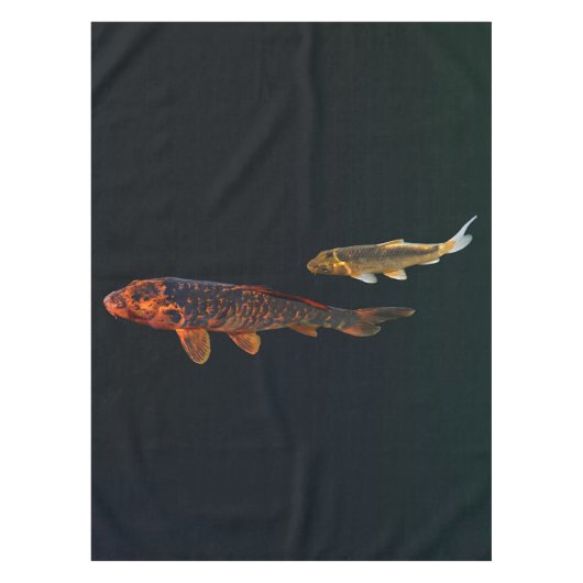 Orange Koi and Gold Koi Tafelkleed (Voorkant)