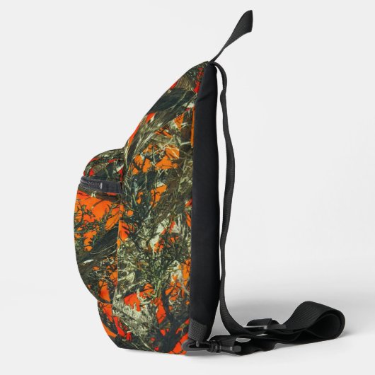 Orange Leaf Camouflage  Sling Bag (Rechts)