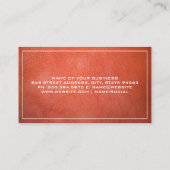 Orange Leather Real Estate | Home Icon Visitekaartje (Achterkant)