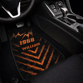 Orange Lightning Bolt Year Name Automat