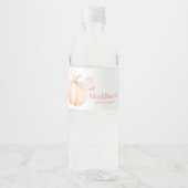 Orange Little Pumpkin Baby Shower Waterfles Etiket (Voorkant)