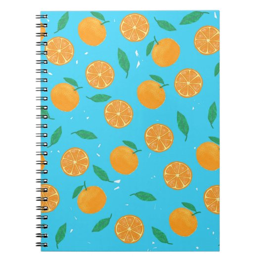 Orange Love, Notizbuch mit sommerlichem Motiv Notitieboek (Voorkant)