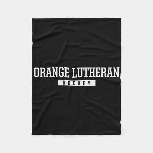 Orange Lutheran High School ijshockey Fleece Deken (Voorkant)