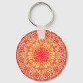 Orange Mandala key ring Sleutelhanger (Voorkant)