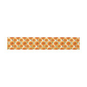 Orange marigold flowers pattern uitnodigingen wikkel (Vlak)