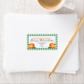 Orange Marmalade Jar Label Personalized Gingham  (Insitu)