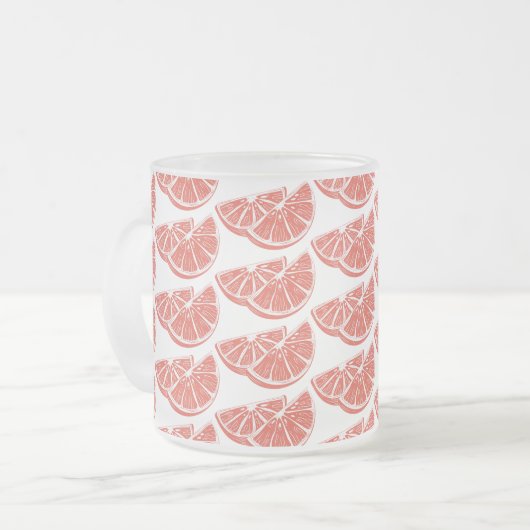 Orange Matglas Koffiemok (Voorkant links)