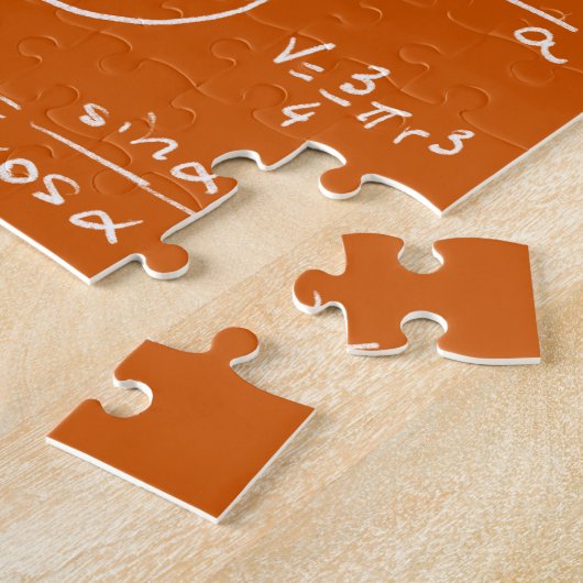 Orange Mathematic Formulas and Equations Legpuzzel (Zijkant)