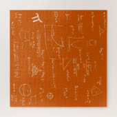 Orange Mathematic Formulas and Equations Legpuzzel (Horizontaal)