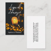 Orange Mixed Cocktail | Mood Lighting Visitekaartje (Voorkant / Achterkant)