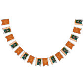 Orange Modern Graduation Photo Congratulations Vlaggetjes (Alle)