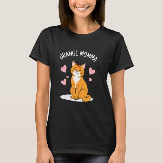 ORANGE MOMMA Kat T-shirt (Voorkant)