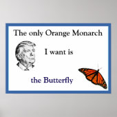 Orange Monarch Poster (Voorkant)