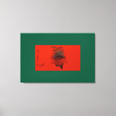 Orange Moon Landscape Canvas Afdruk (Voorkant)