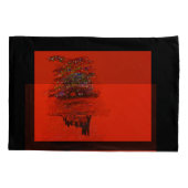 Orange Moon Landscape Pillowcases Kussensloop (Achterkant-Links)