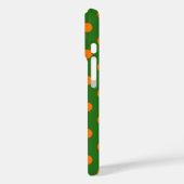 Orange On Green Polka Dots Pattern Design  Case-Mate iPhone Case (Achterkant / Links)