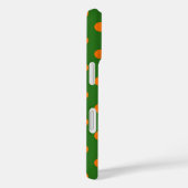 Orange On Green Polka Dots Pattern Design  Case-Mate iPhone Case (Achterkant / Rechts)