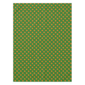 Orange On Green Polka Dots Pattern Design  Tafelkleed (Voorkant)