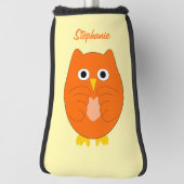 Orange Owl Design Golfheadcover (Draai 90)