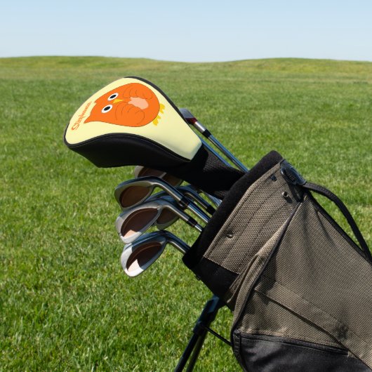 Orange Owl Design Golfheadcover (Insitu)