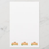 Orange Owls Design Briefpapier (Achterkant)