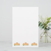 Orange Owls Design Briefpapier (Staand voorkant)