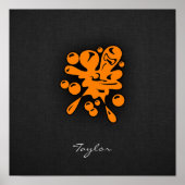 Orange Paintball Poster (Voorkant)