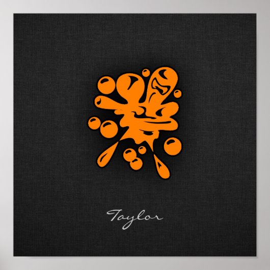 Orange Paintball Poster (Voorkant)