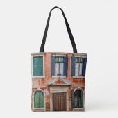 ORANGE PAINTED BUILDING FACADE TOTE BAG (Achterkant)