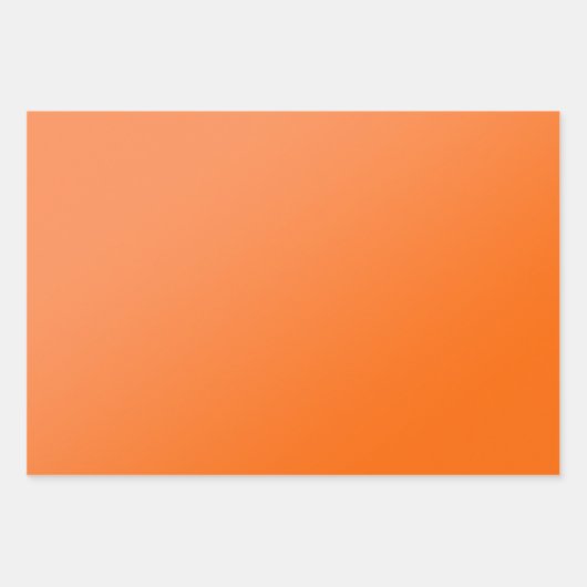 Orange & Pale Orange Subtle & Elegant Gradient  Inpakpapier Vel (Voorkant)