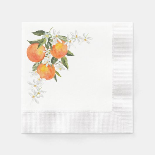 Orange Paper Napkin Servet (Voorkant)